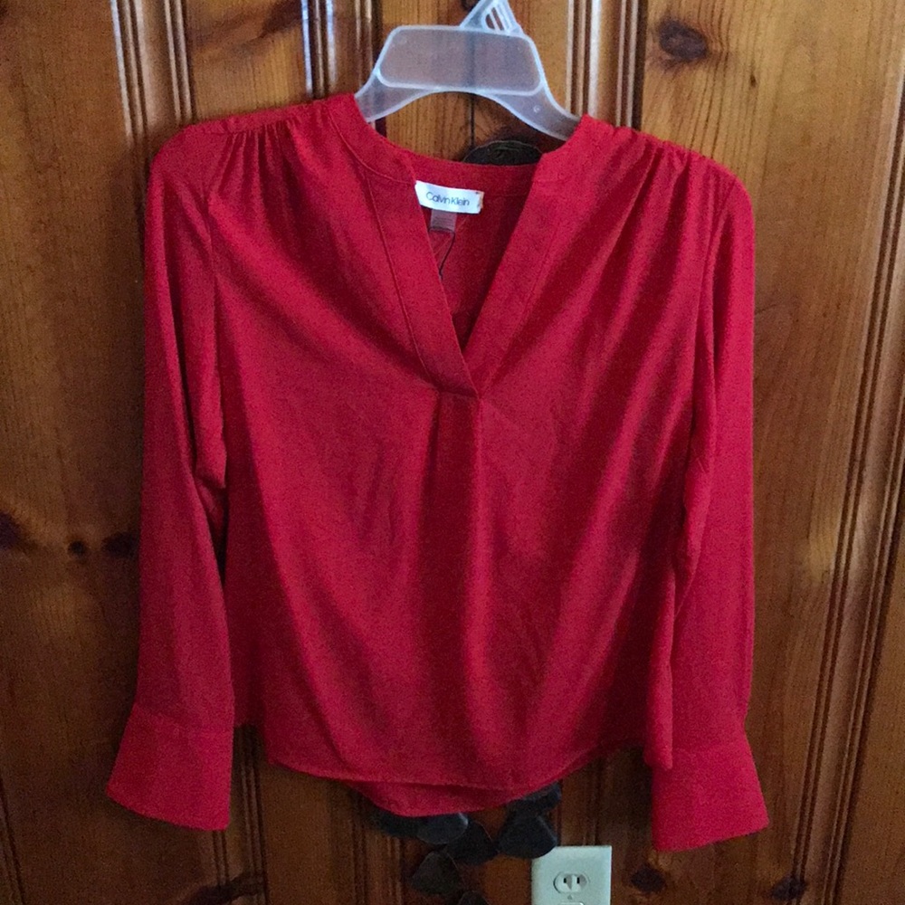 Very nice Calvin Klein red blouse